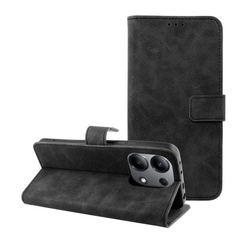 TENDER Book Case oldalra nyíló tok XIAOMI Redmi Note 13 4G, fekete