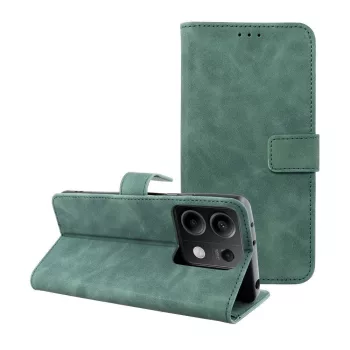   TENDER Book Case oldalra nyíló tok XIAOMI Redmi Note 13 5G, zöld