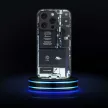 Tech Case hátlap, tok iPhone 15 Pro design 1, fekete