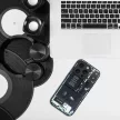 Tech Case hátlap, tok iPhone 15 Pro design 1, fekete