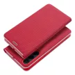 LUNA Book Carbon oldalra nyíló tok XIAOMI Redmi Note 13 Pro Plus 5G, piros