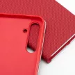 LUNA Book Carbon oldalra nyíló tok XIAOMI Redmi Note 13 Pro Plus 5G, piros
