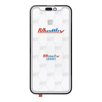 MUSTTBY elülső üveg + OCA iPhone 15 plusz