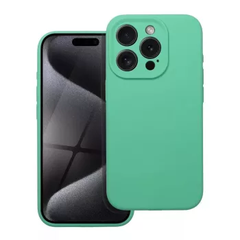 Silicoone Case hátlap, tok 2mm iPhone 14 Pro, mentazöld