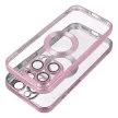 GLAM case tok iPhone 15 Pro, rózsaszín