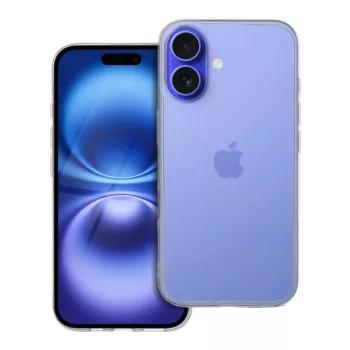 Clear Case 2mm iPhone 16 szilikon hátlap, tok, átlátszó