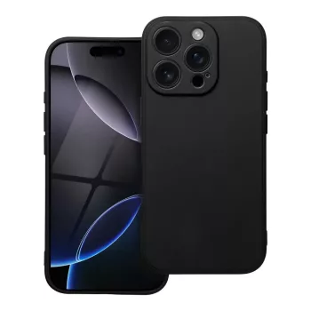 iPhone 16 Pro Matt TPU szilikon hátlap, tok, fekete
