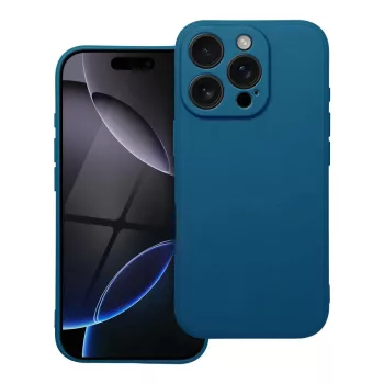 iPhone 16 Pro Matt TPU szilikon hátlap, tok, sötékék