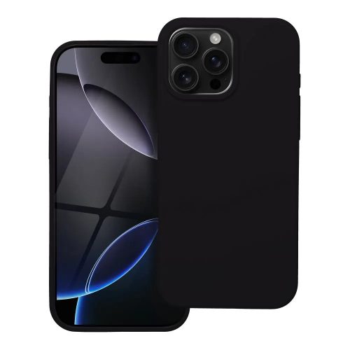 SILICONE tok iPhone 16 Pro Max, fekete