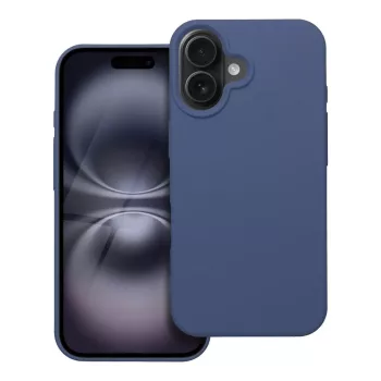 Silicone case hátlap, tok iPhone 16, kék