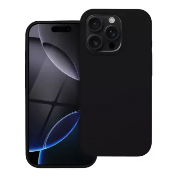 SILICONE tok iPhone 16 Pro, fekete
