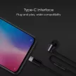 XIAOMI eredeti vezetékes fülhallgató USB-C mikrofonnal HSEJ04WM, fekete