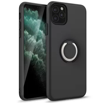   ZIZO REVOLVE Series iPhone 11 Pro Max ütésálló hátlap, tok, selfie gyűrűvel, fekete