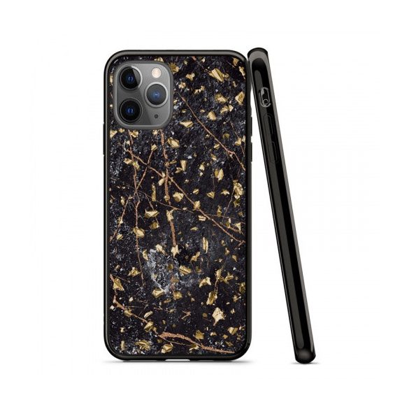 Zizo Refine Slim Clear Case iPhone 11 Pro Max ütésálló hátlap, tok, fekete