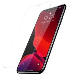   Baseus 2db 2D Tempered Glass iPhone 11/Xr 0.3mm nem teljes kijelzős edzett üvegfólia (tempered glass), felrakókerettel, 9H keménységű, átlátszó