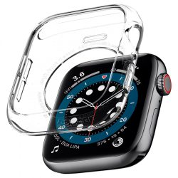   Spigen Liquid Crystal Clear Apple Watch 4/5/6/7/Se 44/45mm kijelző+óravédő, átlátszó