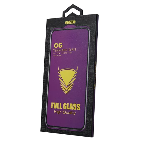 OG Premium 5D Full Glue teljes kijelzős edzett üvegfólia Samsung Galaxy S21 5G, fekete