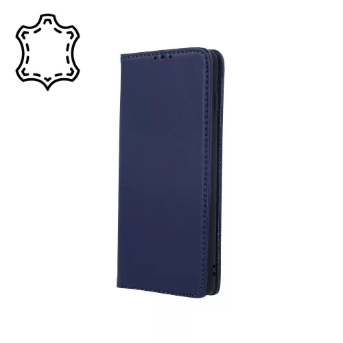 Eredeti bőr Smart Pro tok Samsung Galaxy A55 5G, sötétkék