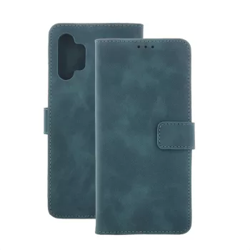   Smart Velvet Xiaomi Redmi Note 13 4G oldalra nyíló tok, zöld
