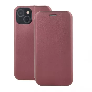   Smart Diva Xiaomi Redmi 13 4G/13 5G oldalra nyíló tok, bordó