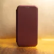 Smart Diva Xiaomi Redmi 13 4G/13 5G oldalra nyíló tok, bordó