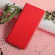 Smart Magnet Xiaomi Redmi 13 4G/13 5G oldalra nyíló tok, piros
