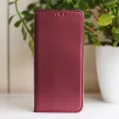 Smart Magnetic Xiaomi Redmi 13 4G/13 5G oldalra nyíló tok, bordó