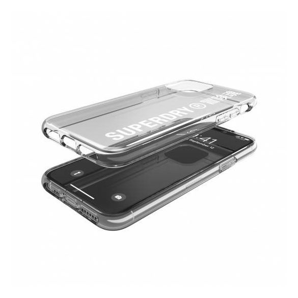 Superdry Snap Case Clear iPhone 11 Pro hátlap, tok, átlátszó