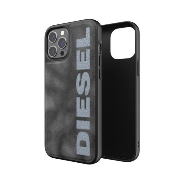 Diesel Moulded Case Bleached Denim iPhone 12 Pro Max hátlap, tok, szürke