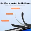 Soft Silicone Lens Case for iPhone 15 Plus hátlap, tok, fehér