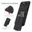 Combo Case iPhone 12 Pro ütésálló hátlap, tok, fekete