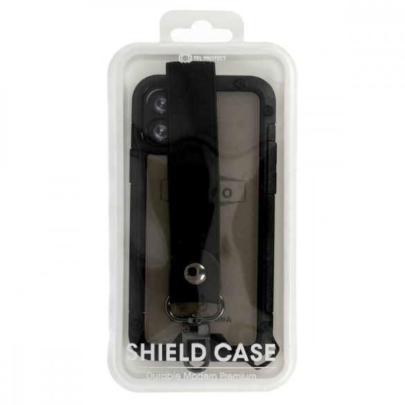 Shield Case iPhone 12/12 Pro ütésálló hátlap, tok, fekete
