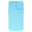 Camshield Soft Case iPhone 15 Plus hátlap, tok, világoskék