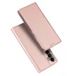 Dux Ducis Skin Pro iPhone 14 Pro Max oldalra nyíló tok, rozé arany