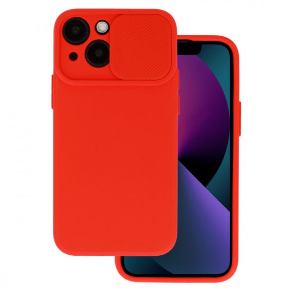 Camshield Soft Case iPhone 11 hátlap, tok, piros