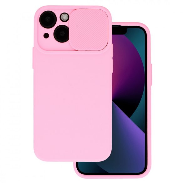 Silicone Camshield Xiaomi Redmi Note 10/10S hátlap, tok, rózsaszín