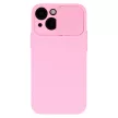 Silicone Camshield Xiaomi Redmi Note 10/10S hátlap, tok, rózsaszín