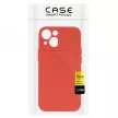 Silicone Camshield iPhone 14 Pro Max hátlap, tok, piros