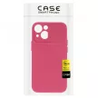Silicone Camshield iPhone 14 Pro Max hátlap, tok, bordó