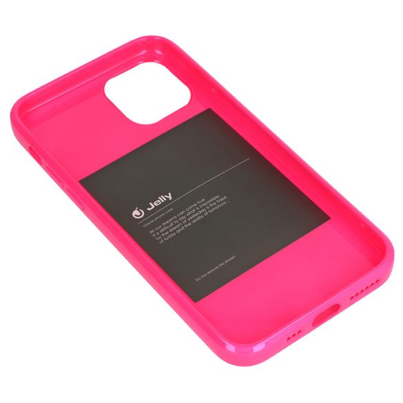 Jelly case iPhone 14 Pro Max hátlap, tok, pink