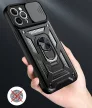 Slide Camera Armor Case iPhone 14 Pro ütésálló hátlap, tok, fekete