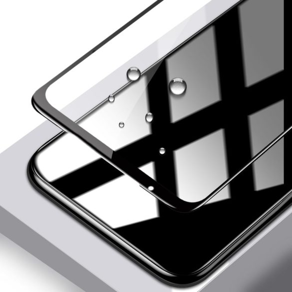 Xiaomi Redmi 10C/12C 6D Full Glue teljes kijelzős edzett üvegfólia (tempered glass) 9H keménységű, fekete