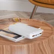 Borofone BJ9A Uranus PD QC 3.0 Power Bank, hordozható külső akkumulátor 2xUSB/USB-C, 20000 mAh, 22.5W, fehér