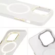 Magnetic Frosted Case iPhone 14 Pro Max MagSafe hátlap, tok, fehér