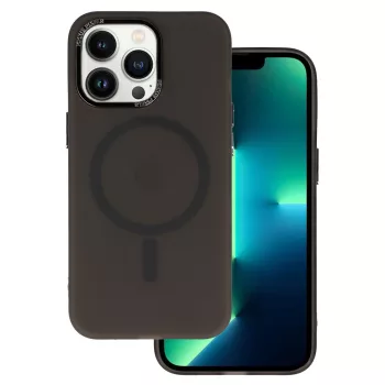   Magnetic Frosted Case iPhone 14 Pro Max MagSafe hátlap, tok, fekete