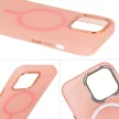 Magnetic Frosted Case iPhone 14 Pro Max MagSafe hátlap, tok, rózsaszín