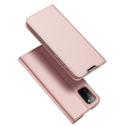   Dux Ducis Skin Pro Case Samsung Galaxy A02s/A03s oldalra nyíló tok, rozé arany
