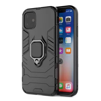 Armor Ring iPhone 13 Pro ütésálló hátlap, tok, fekete