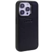 Audi GT Synthetic Leather iPhone 15 Pro Max (AU-TPUPCIP15PM-GT/D2-BK) hátlap, tok, fekete
