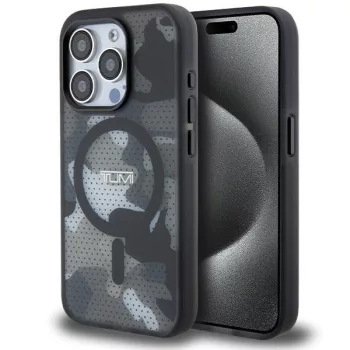   Tumi TUHMP15LTCAMK iPhone 15 Pro 6.1", Camo Print MagSafe hátlap, tok, fekete